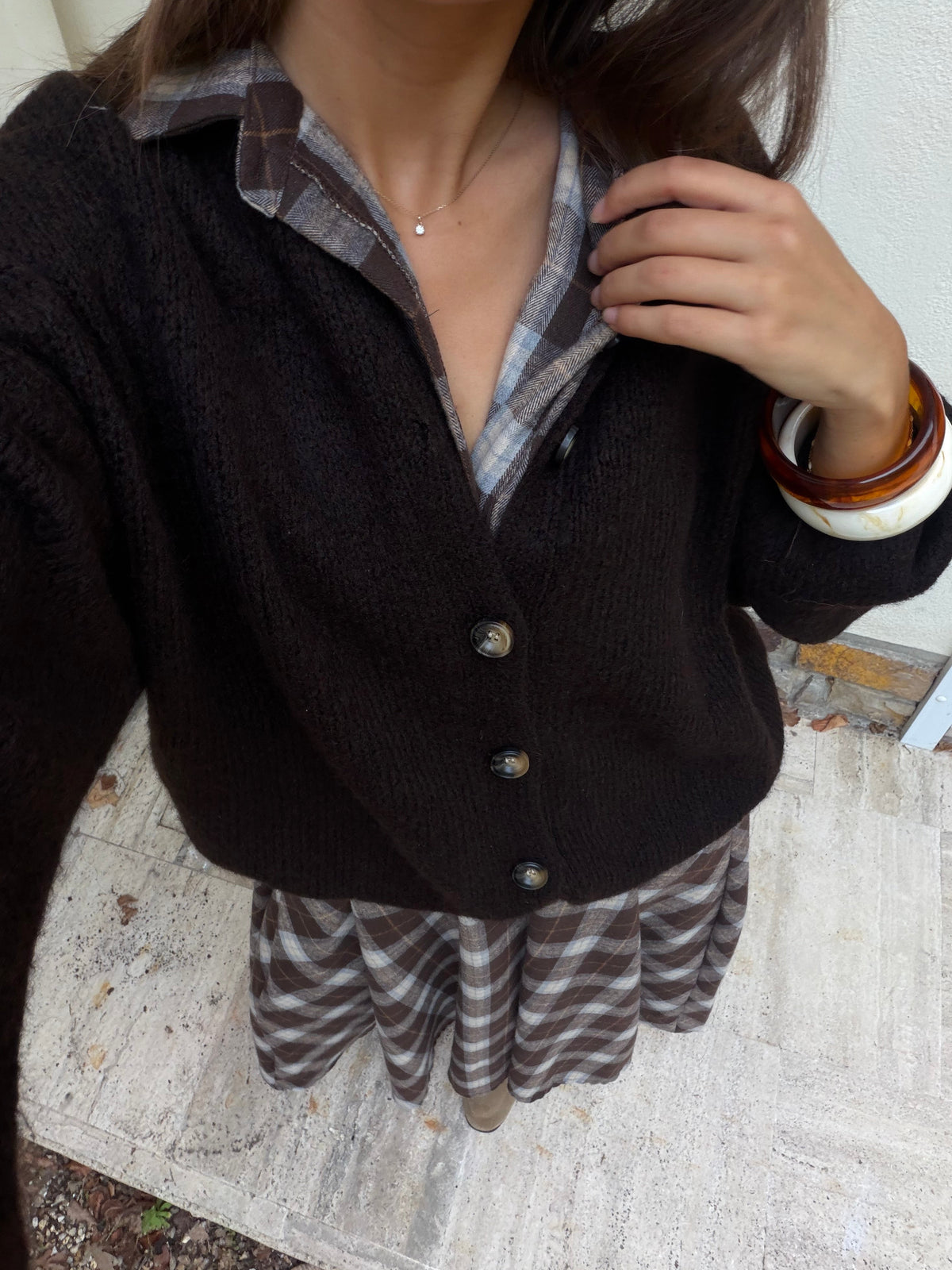 Pull marron Lola