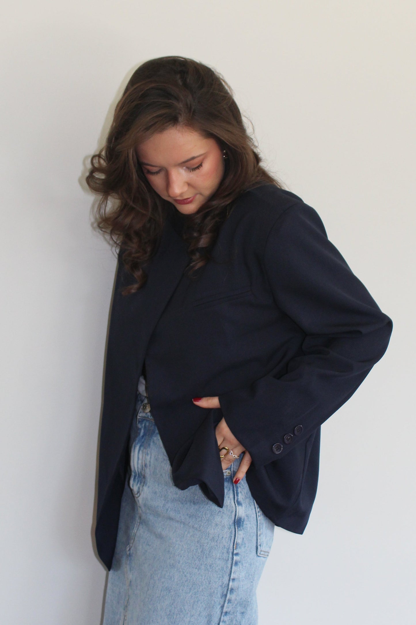 Veste bleu marine Eva