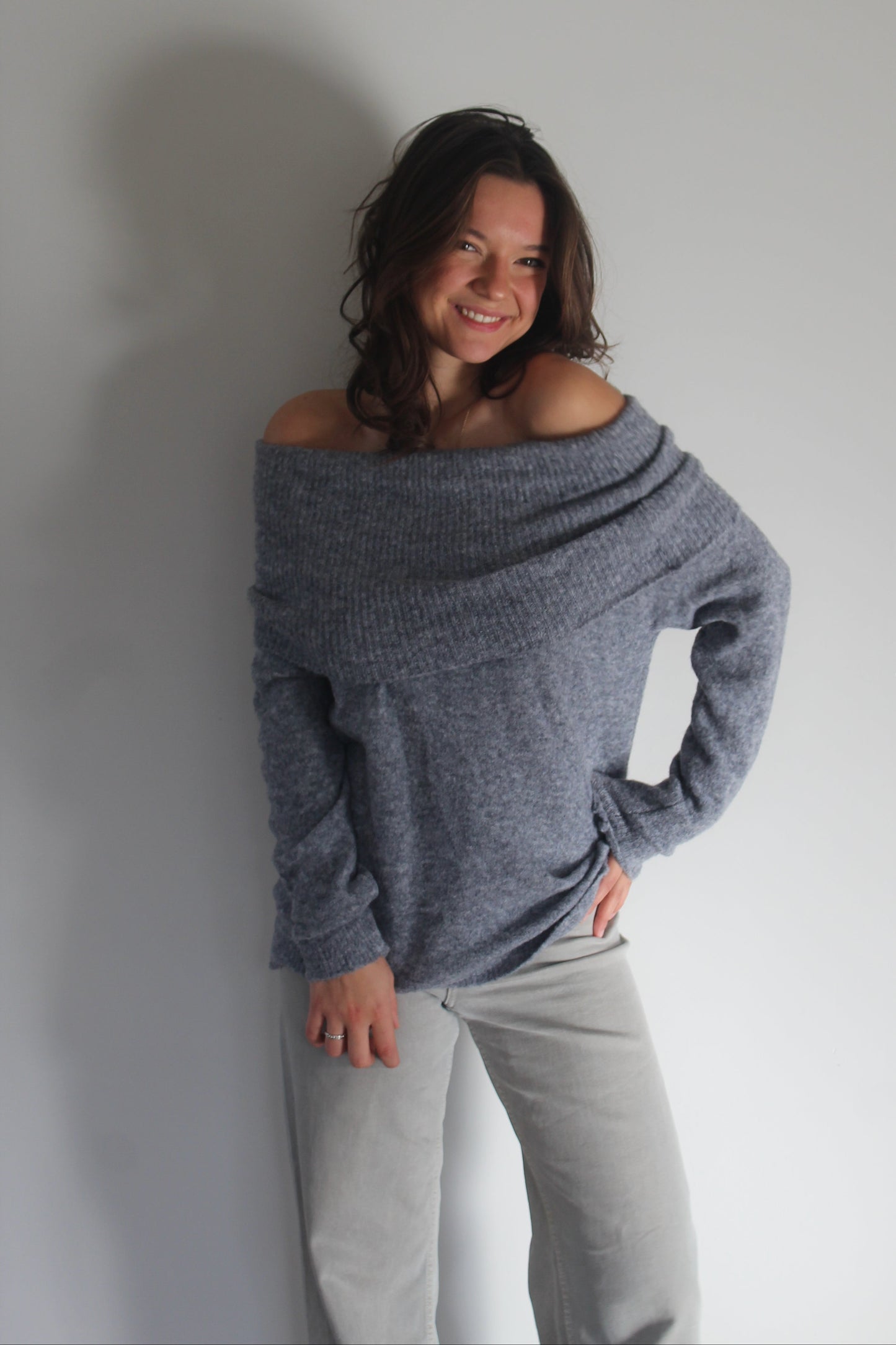 Pull gris Aurelie