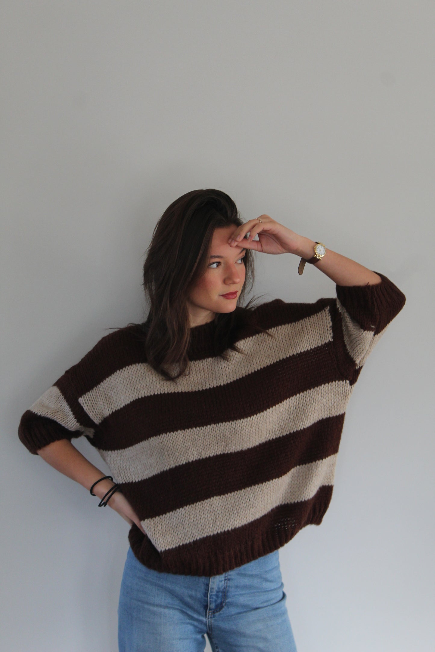 Pull marron Nanou