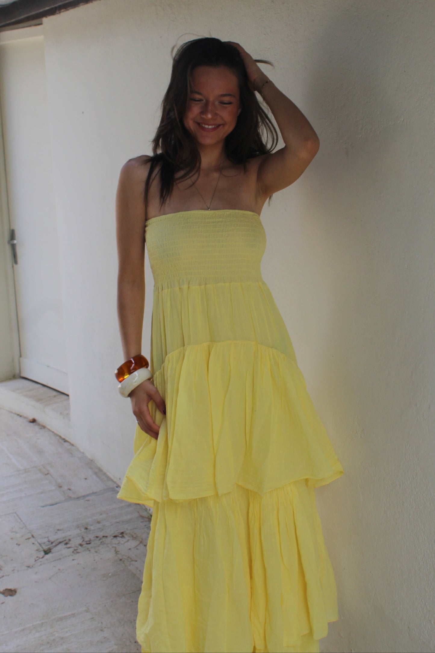 Robe jaune Isaïa