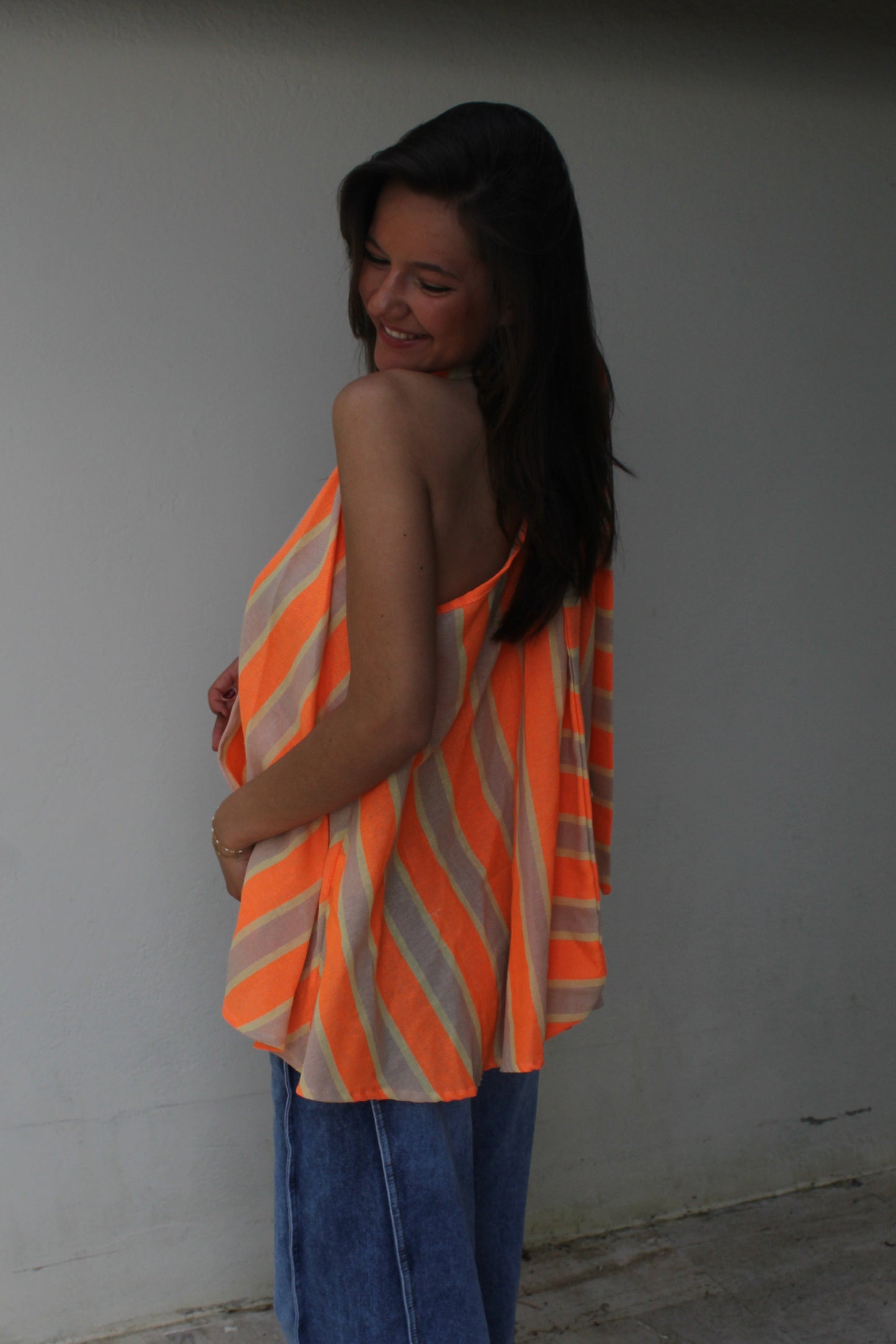 Top beige/orange Rosalie