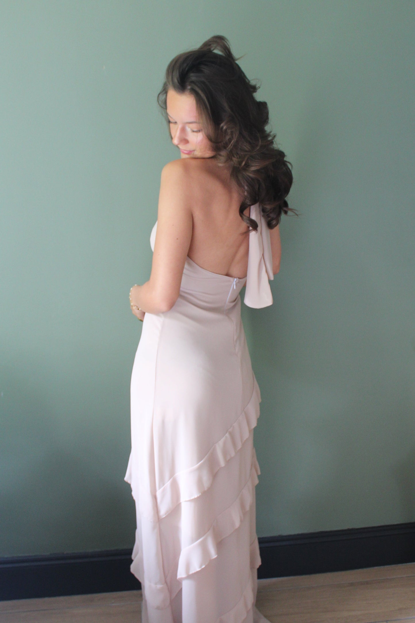 Robe beige Lina