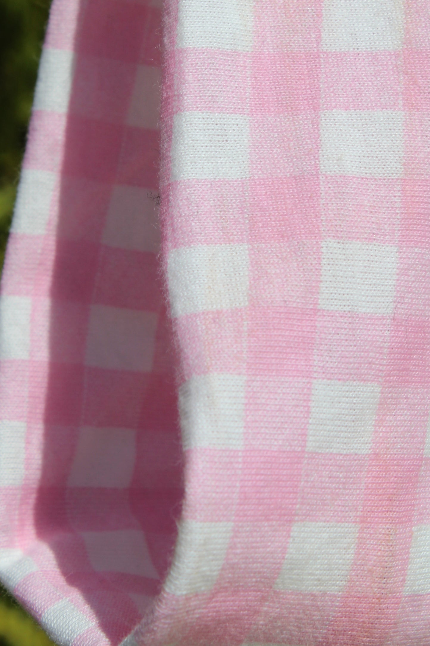 Bandeau vichy rose