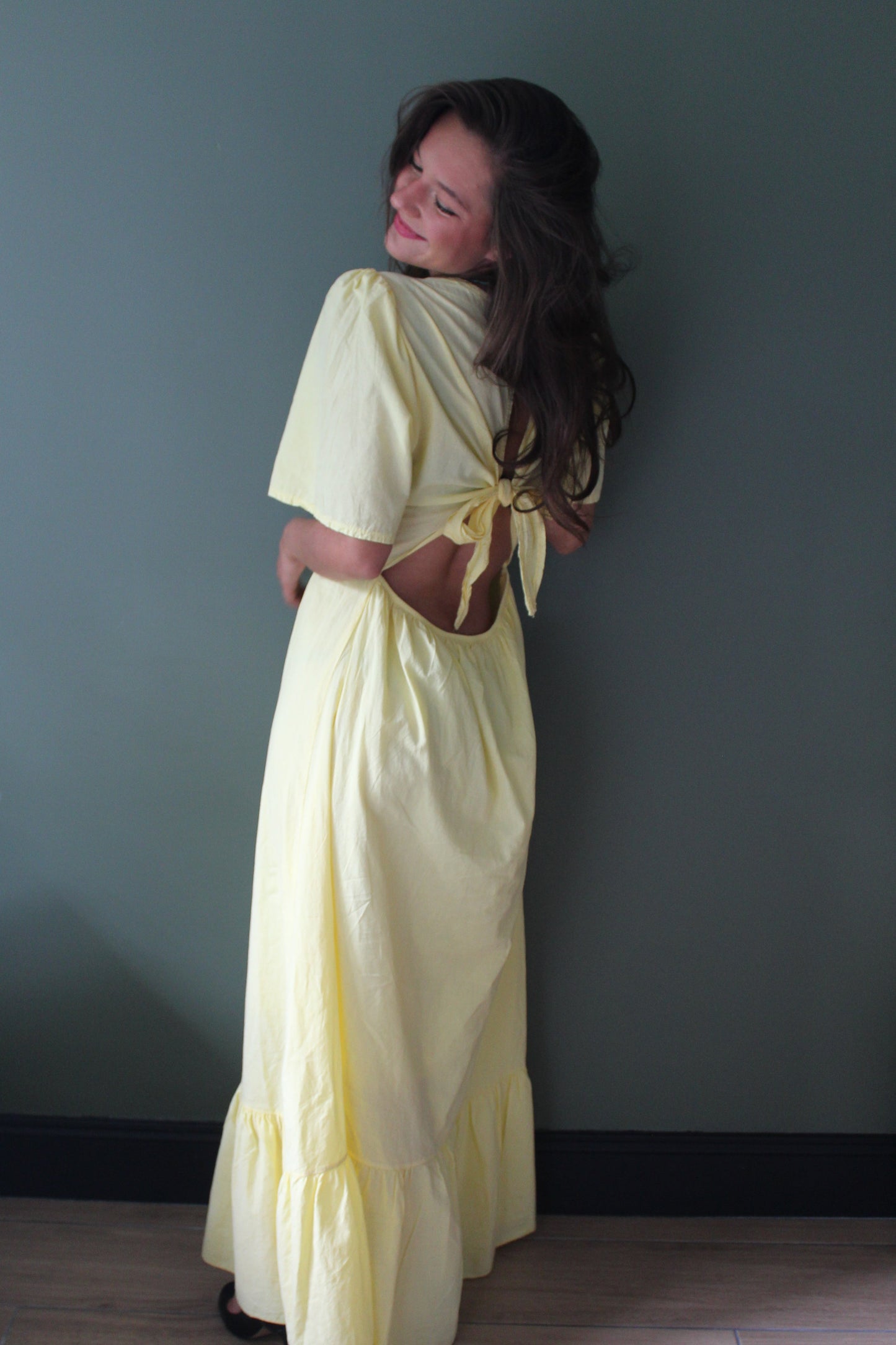 Robe jaune Ava