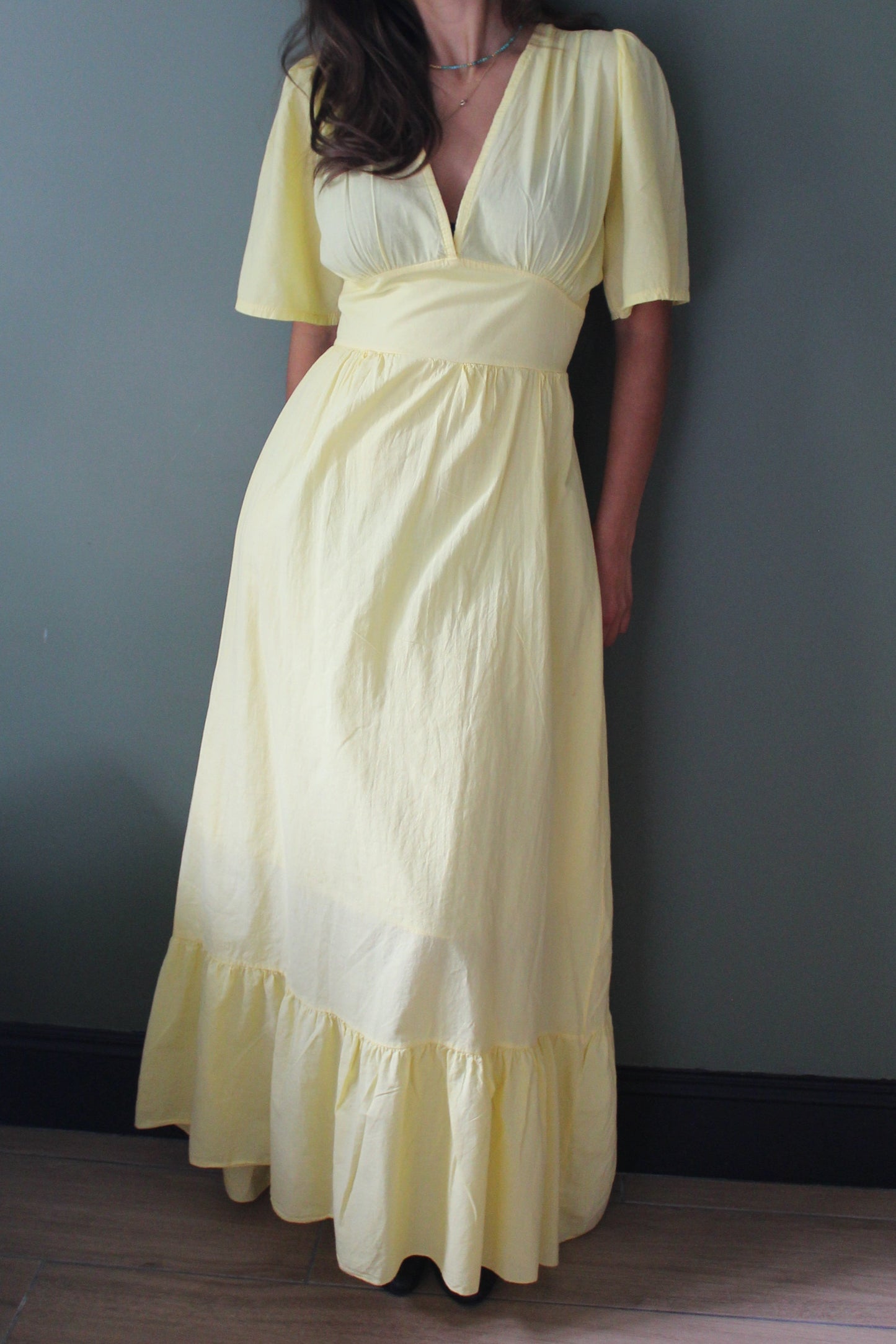 Robe jaune Ava
