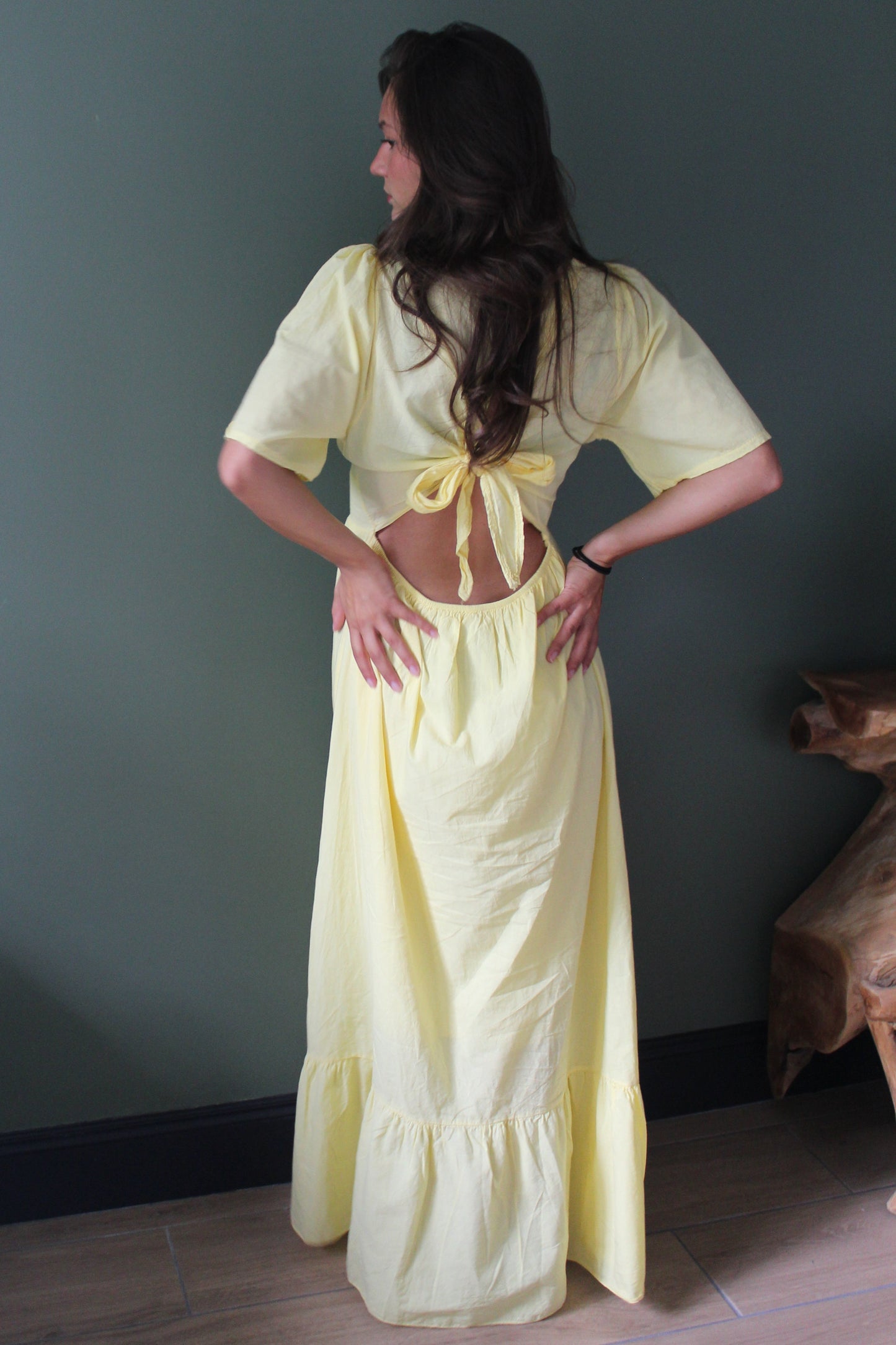 Robe jaune Ava