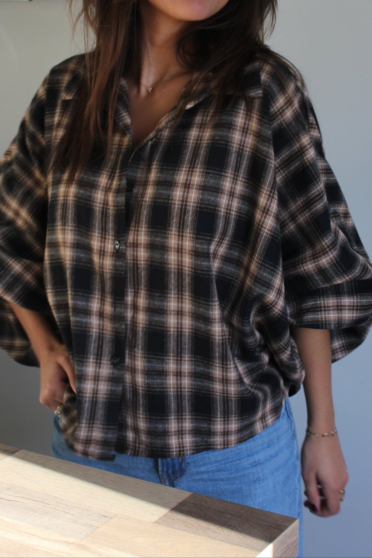 Chemise noire Ania