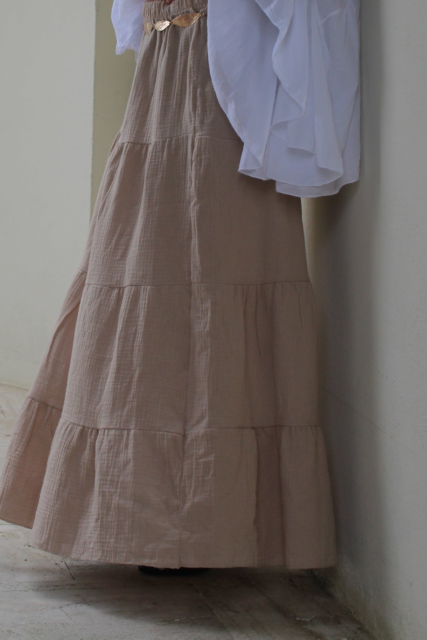 Jupe beige Alba