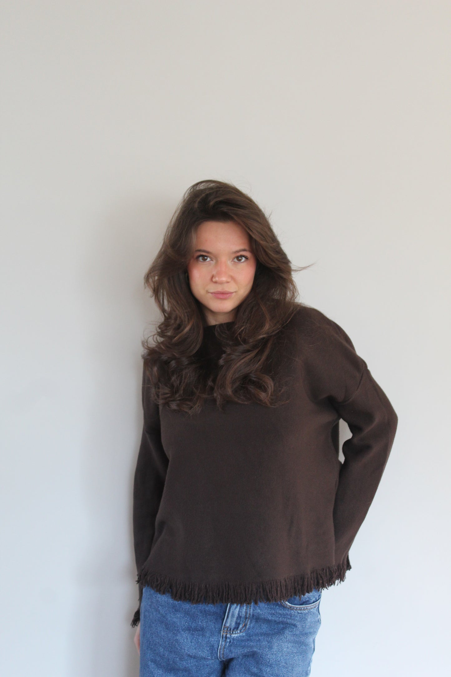 Pull marron Eli