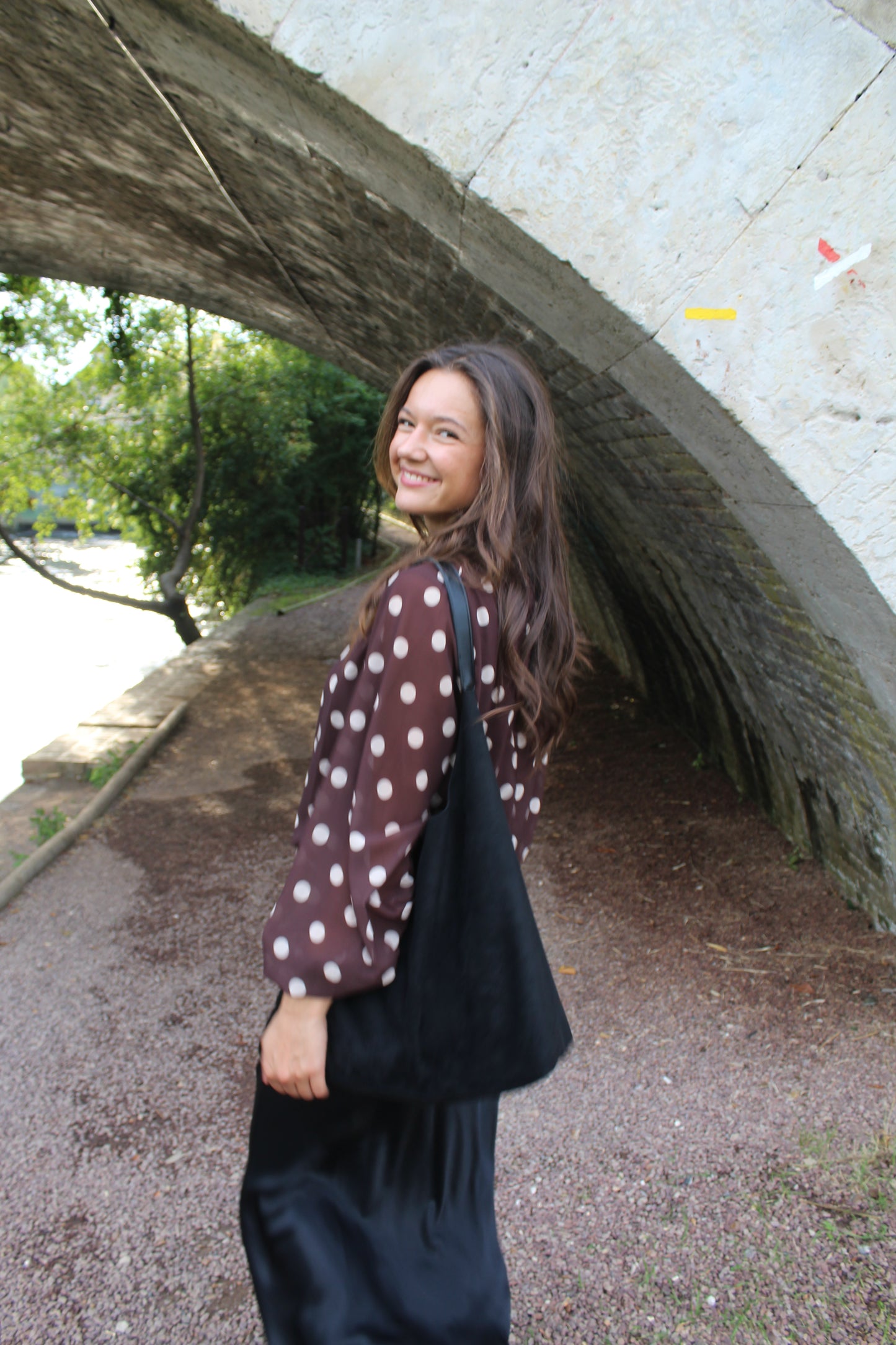 Blouse Analla marron