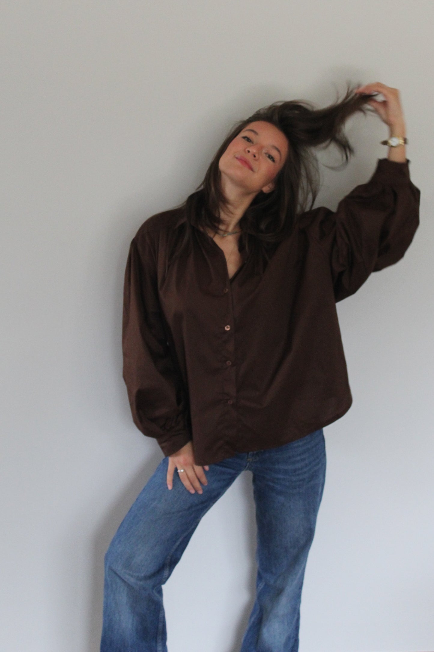 Chemise Aurore marron