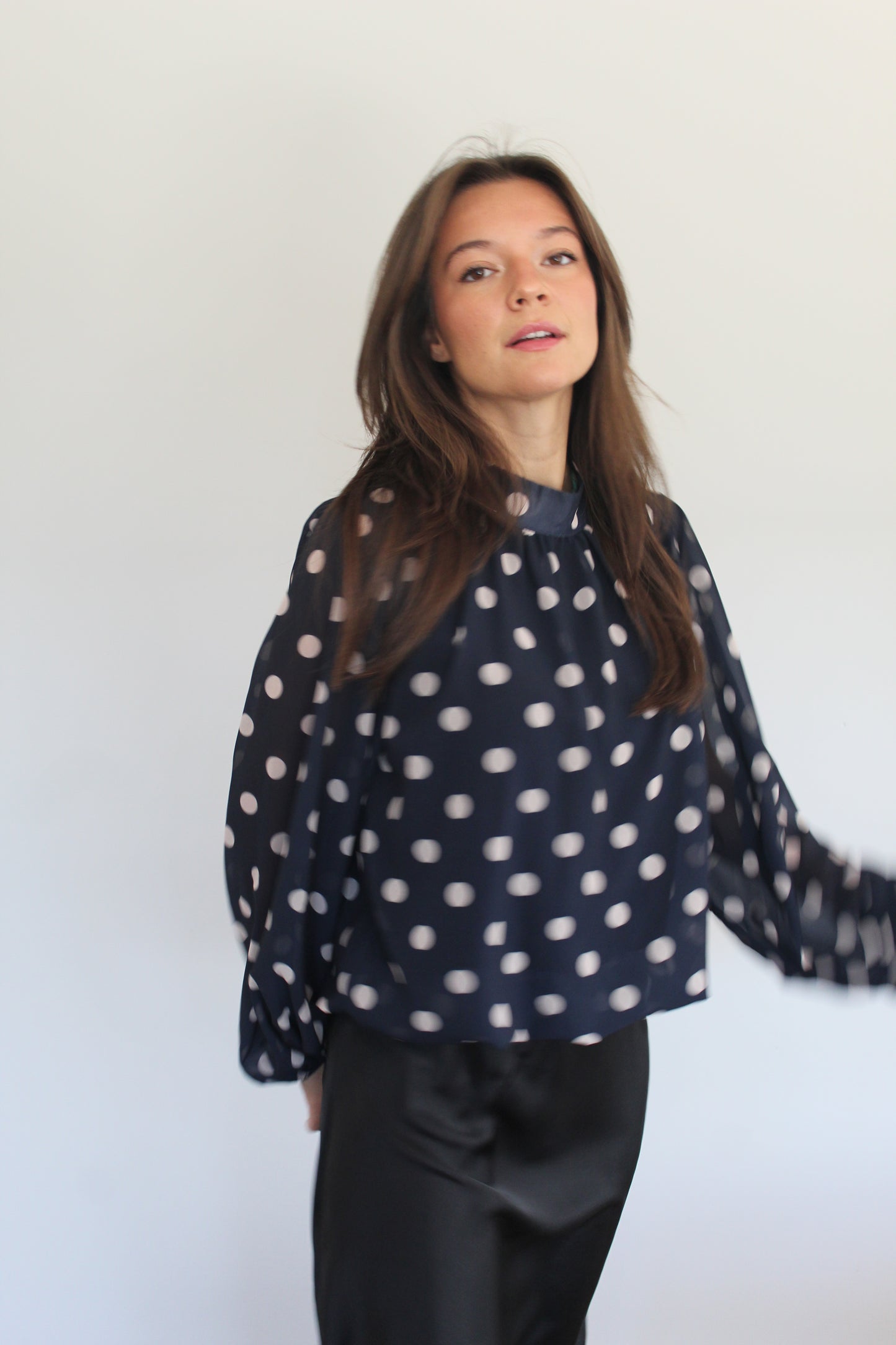 Blouse Analla bleu marine