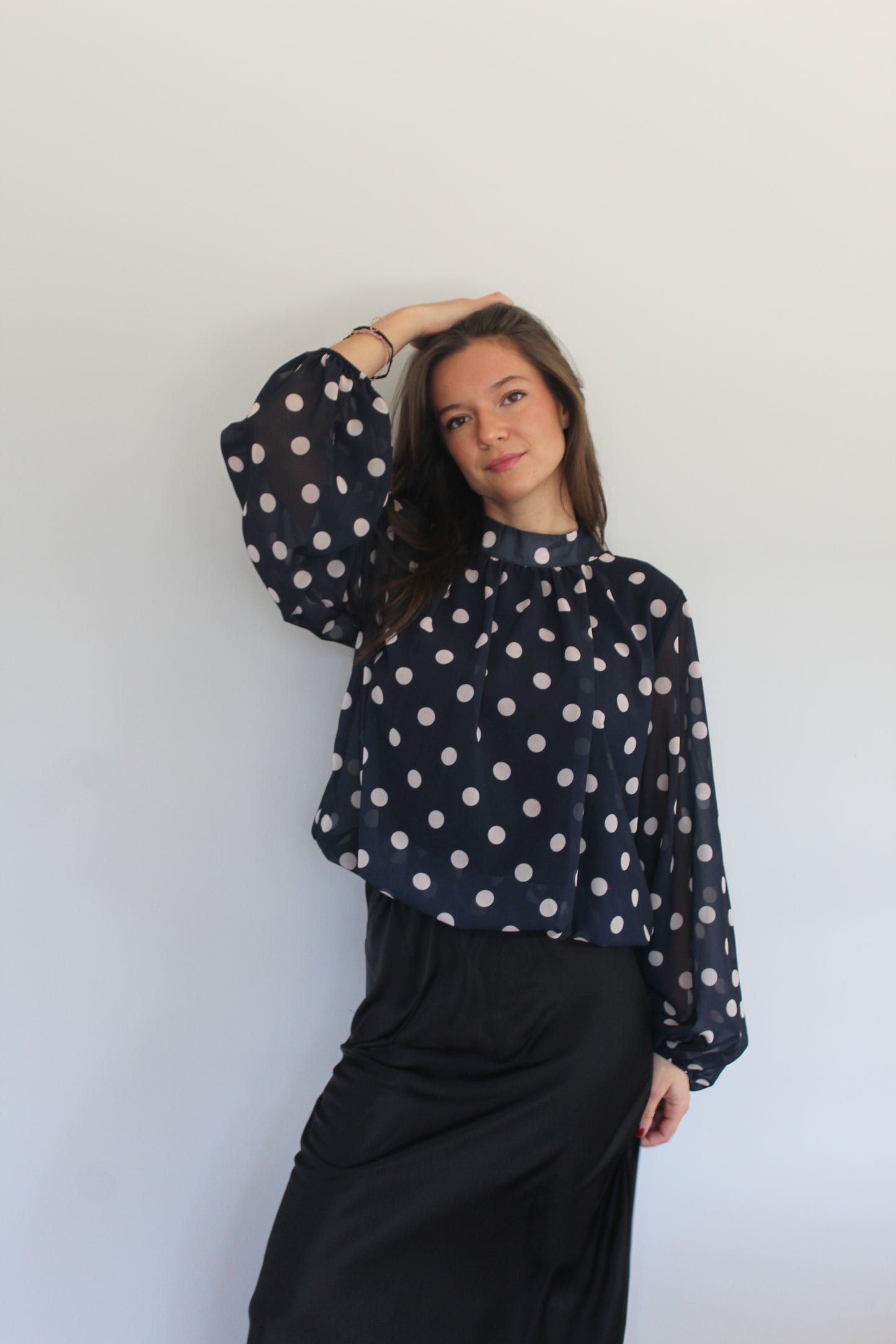 Blouse Analla bleu marine