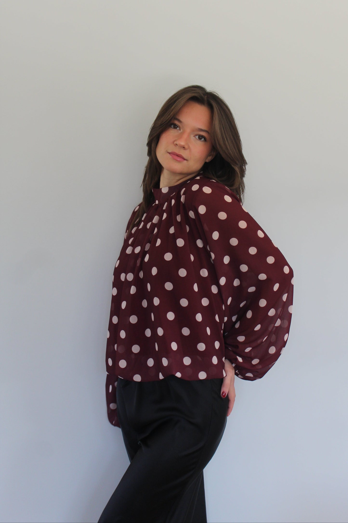 Blouse Analla bordeaux