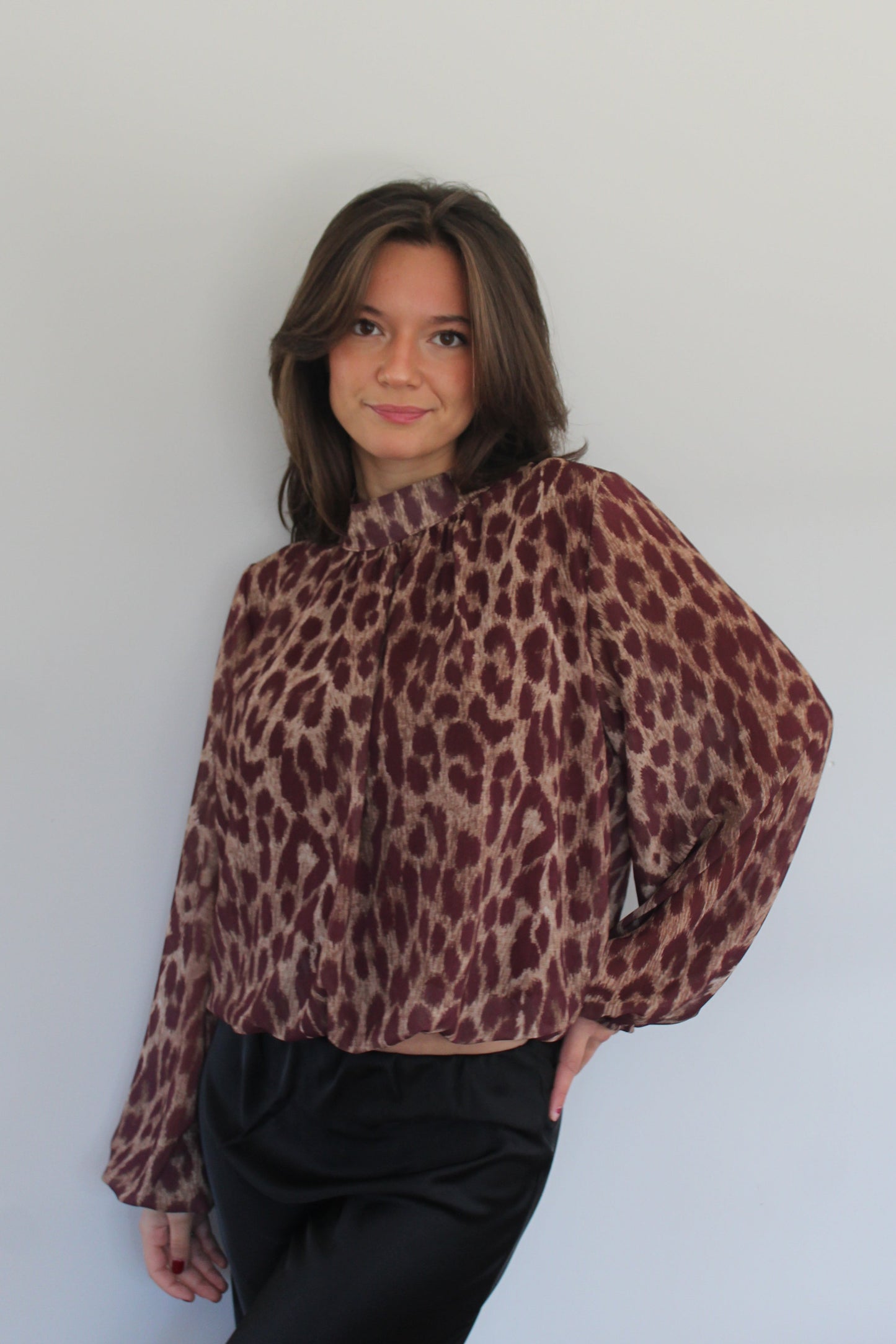 Blouse Ania bordeaux