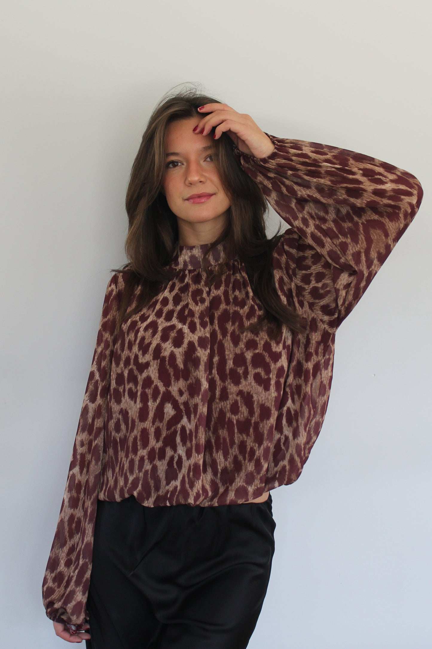Blouse Ania bordeaux