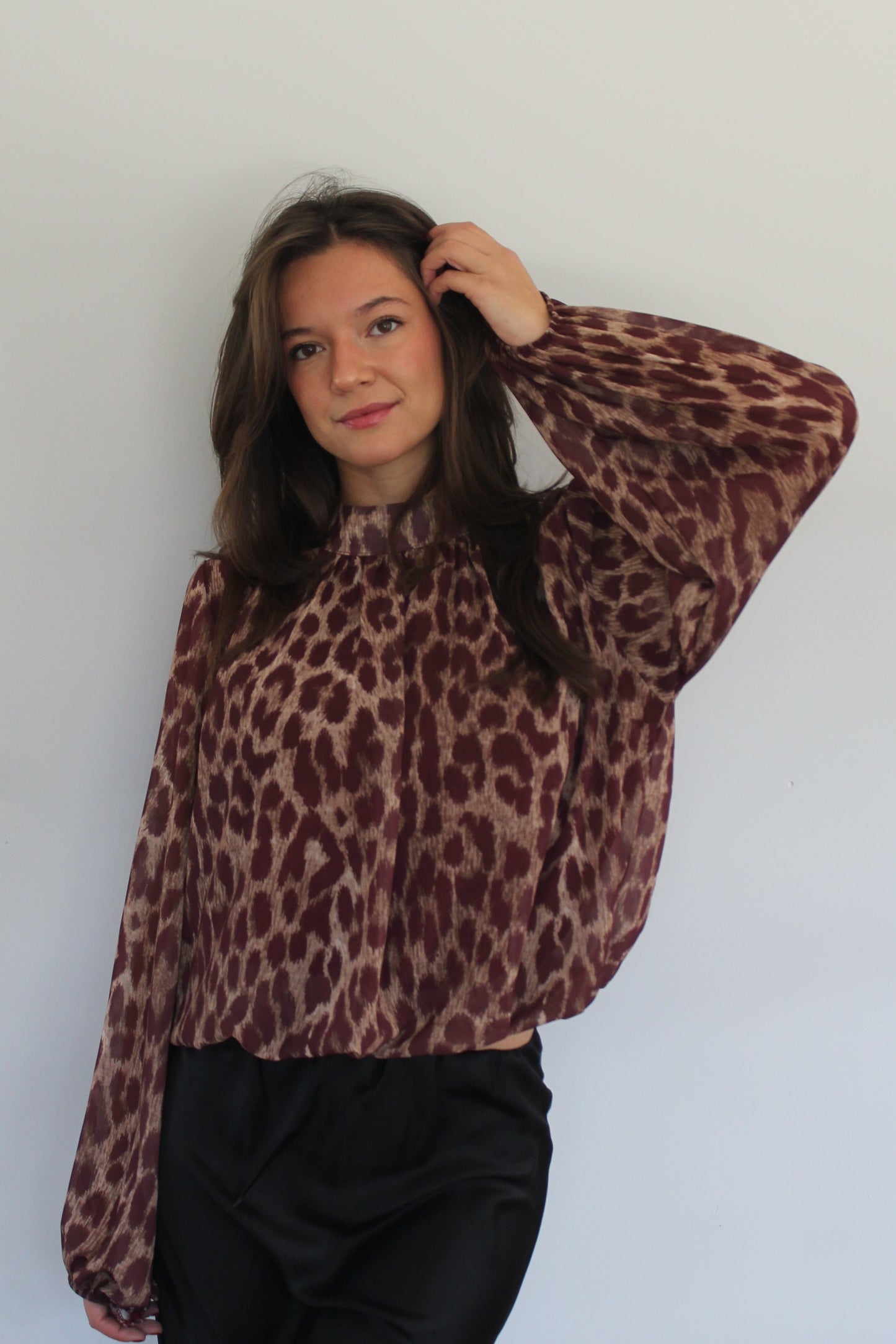 Blouse Ania bordeaux