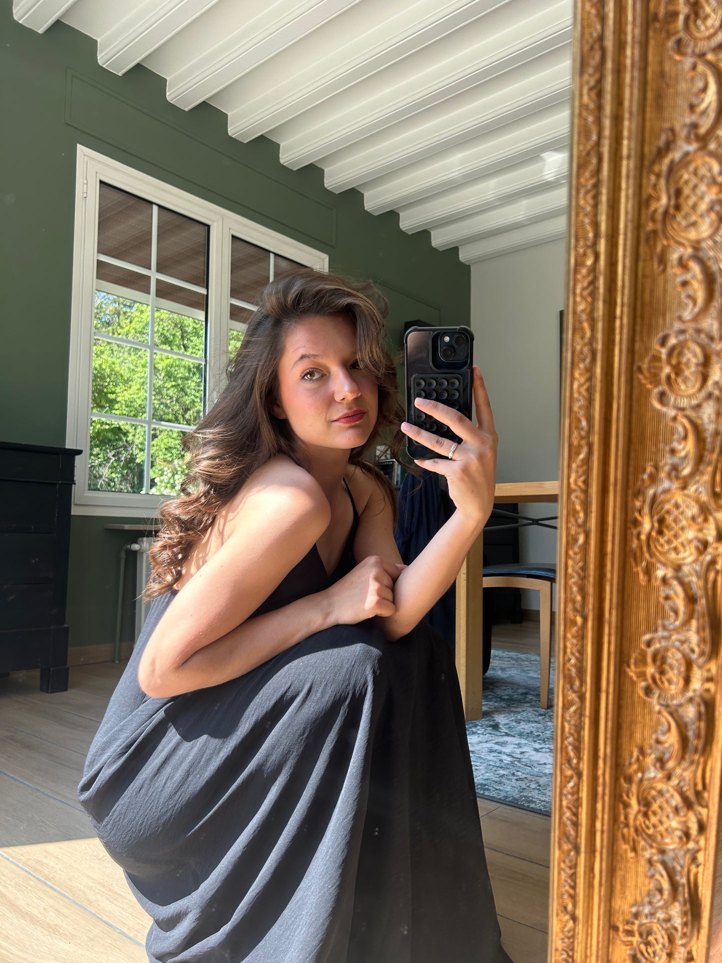 Robe longue noire