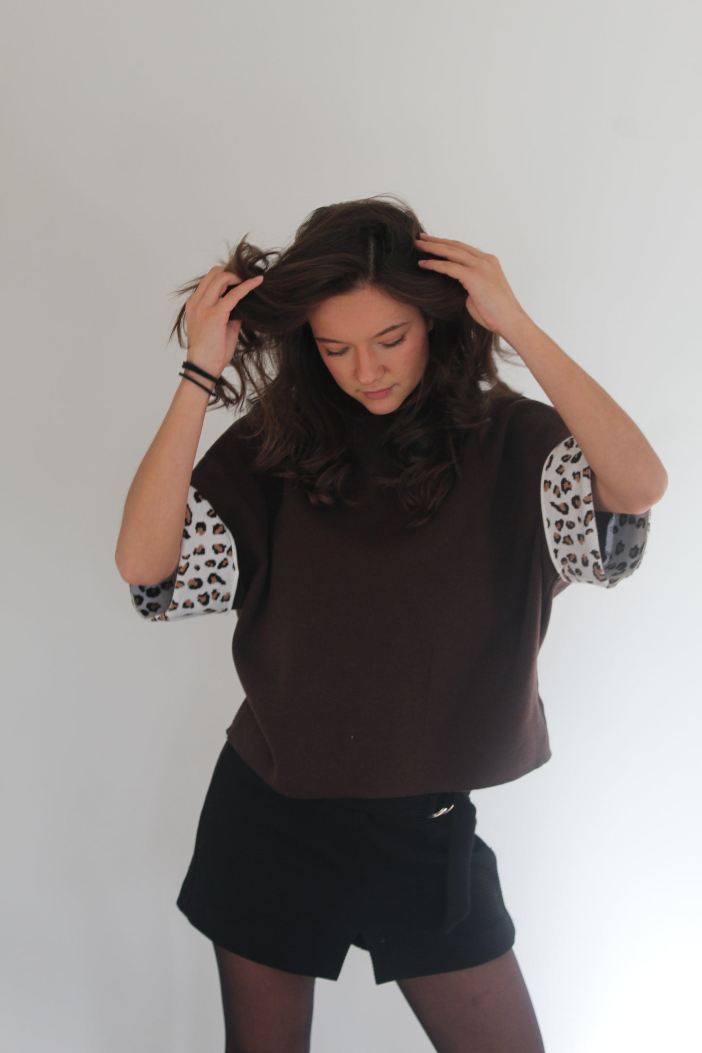 Pull marron Maud
