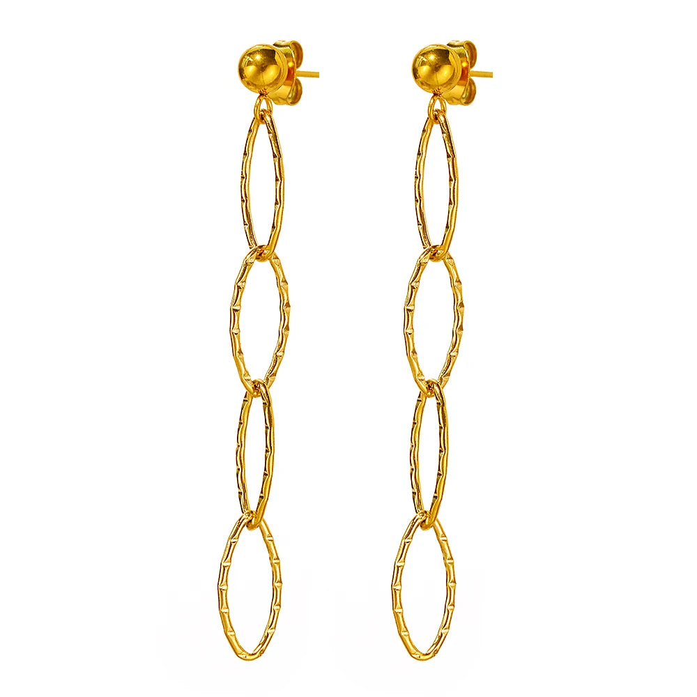Boucles d'Oreilles en Acier Inoxydable