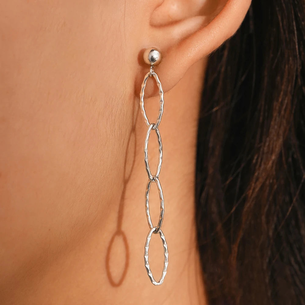 Boucles d'Oreilles en Acier Inoxydable