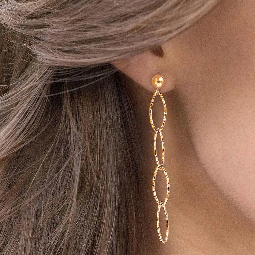 Boucles d'Oreilles en Acier Inoxydable