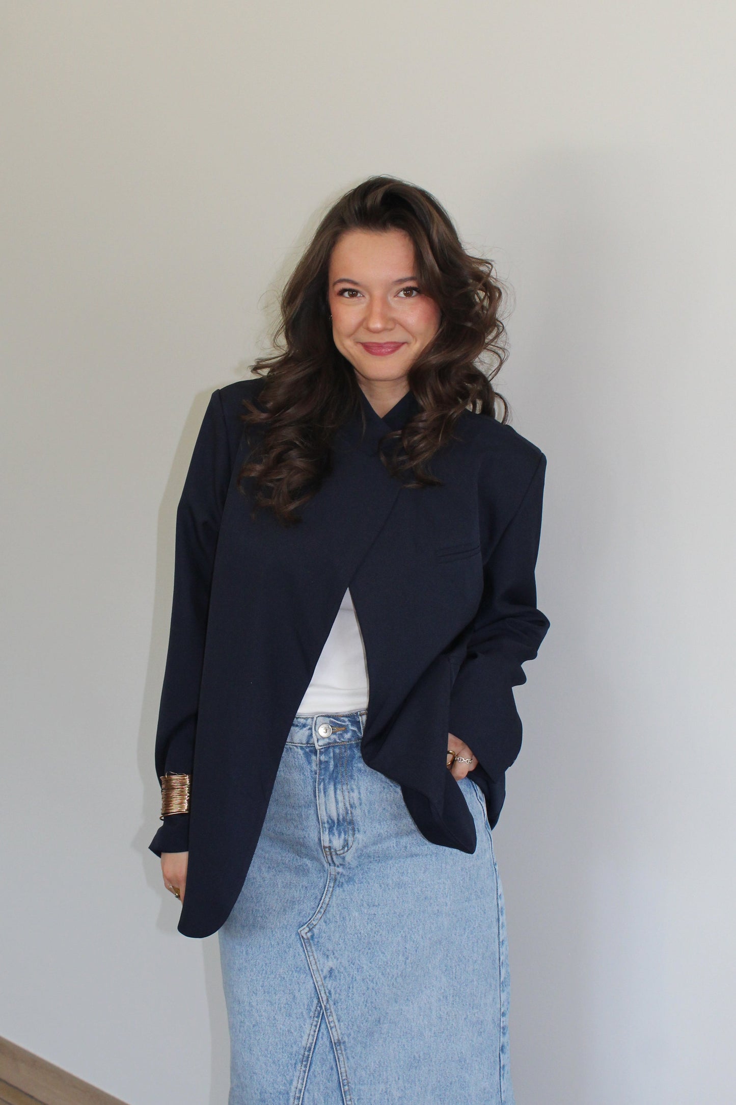 Veste bleu marine Eva