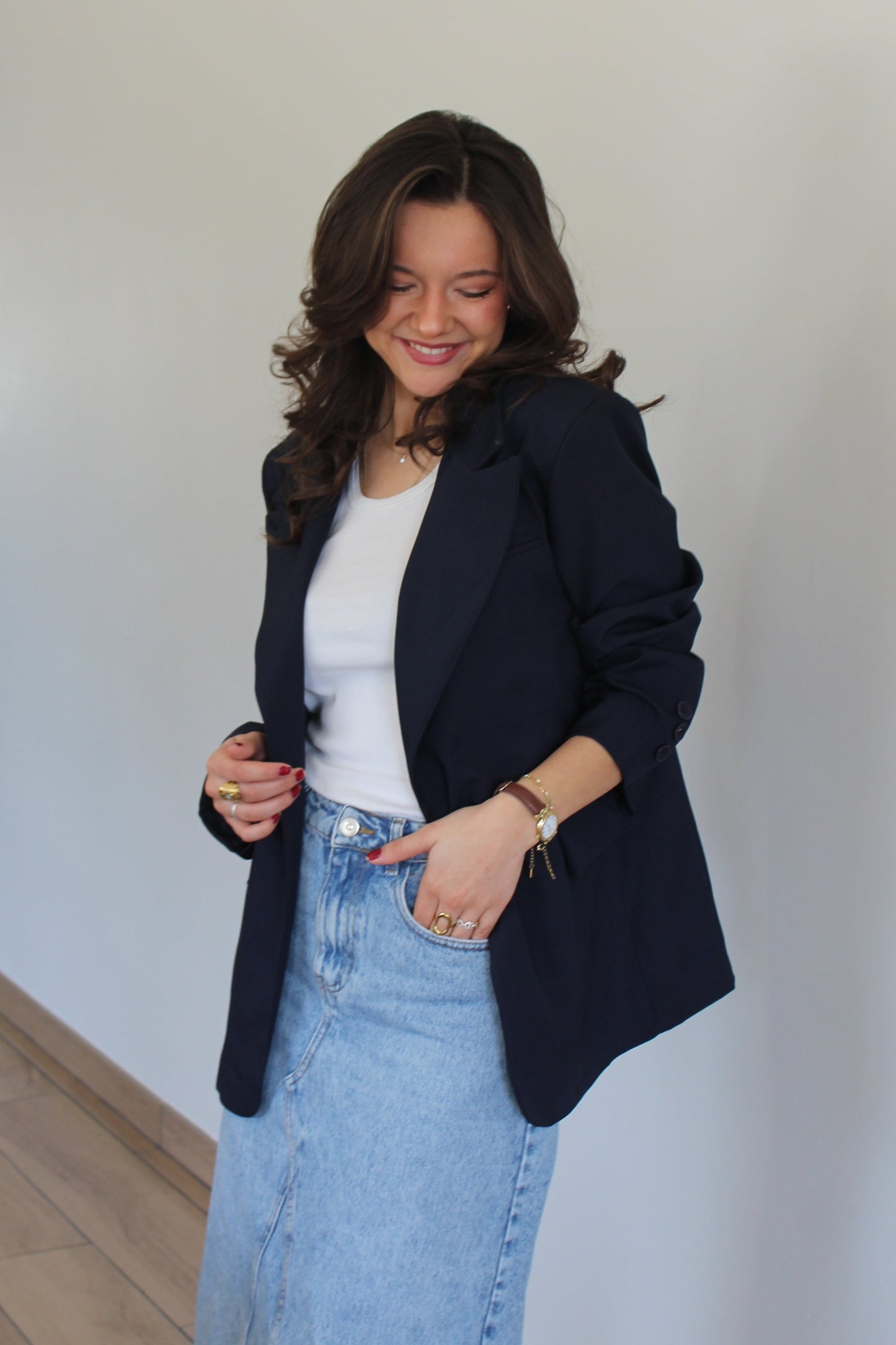 Veste bleu marine Eva
