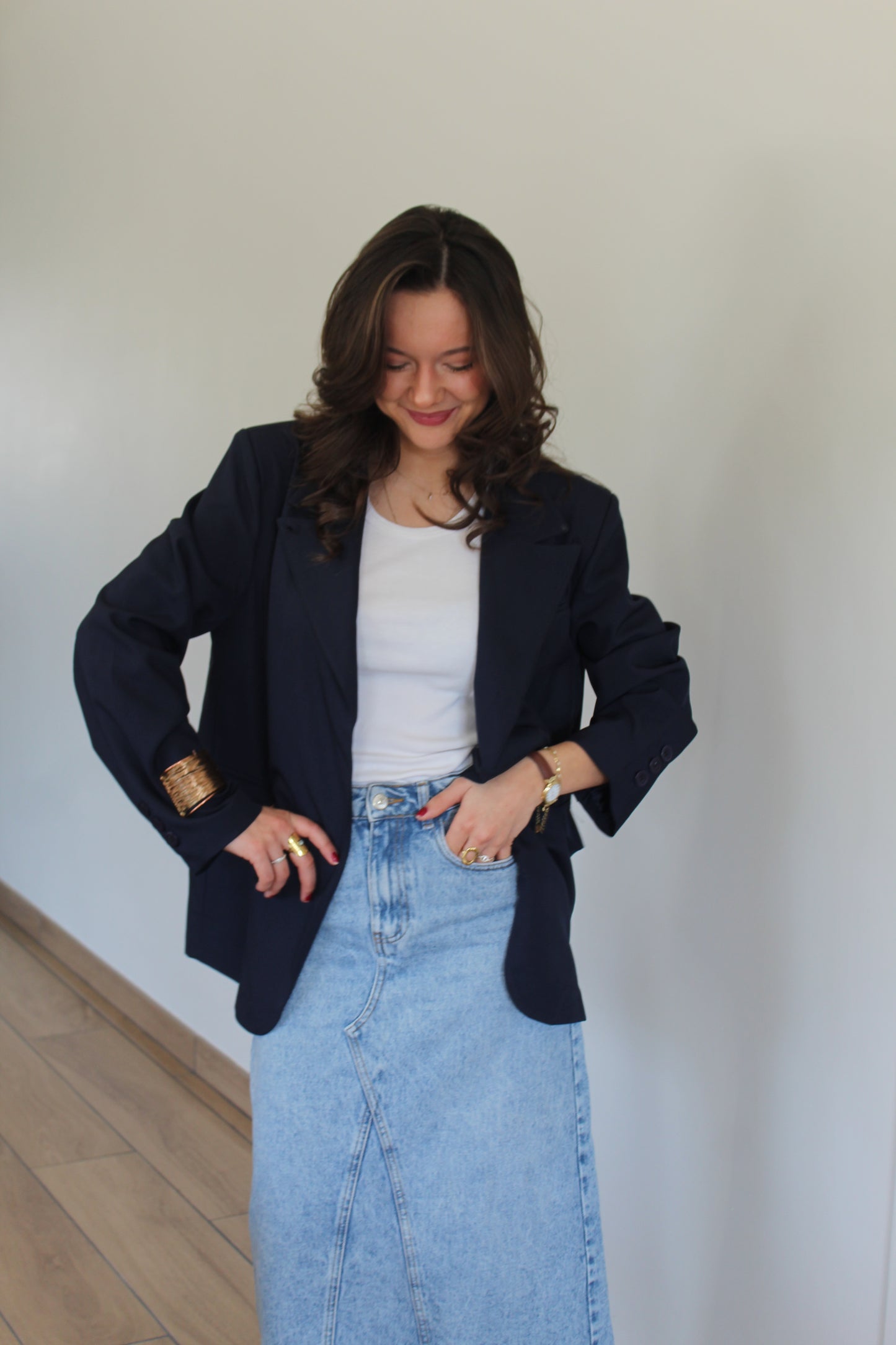 Veste bleu marine Eva