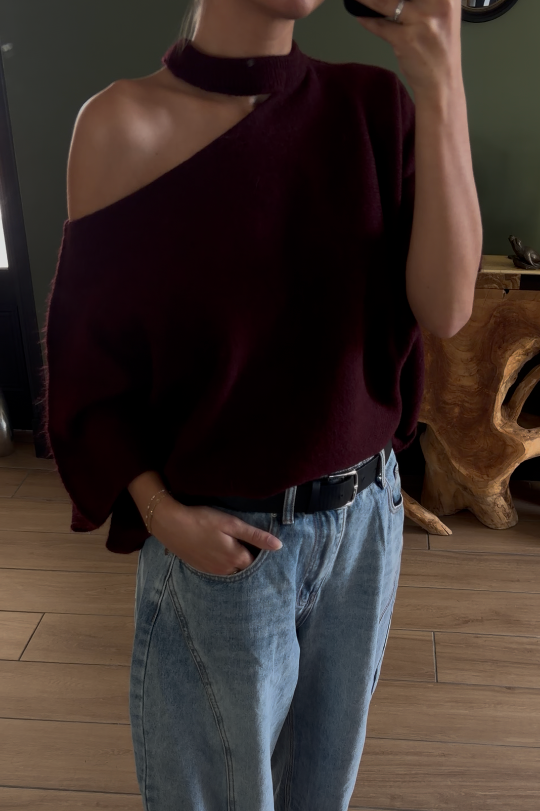 Pull bordeaux Sarah