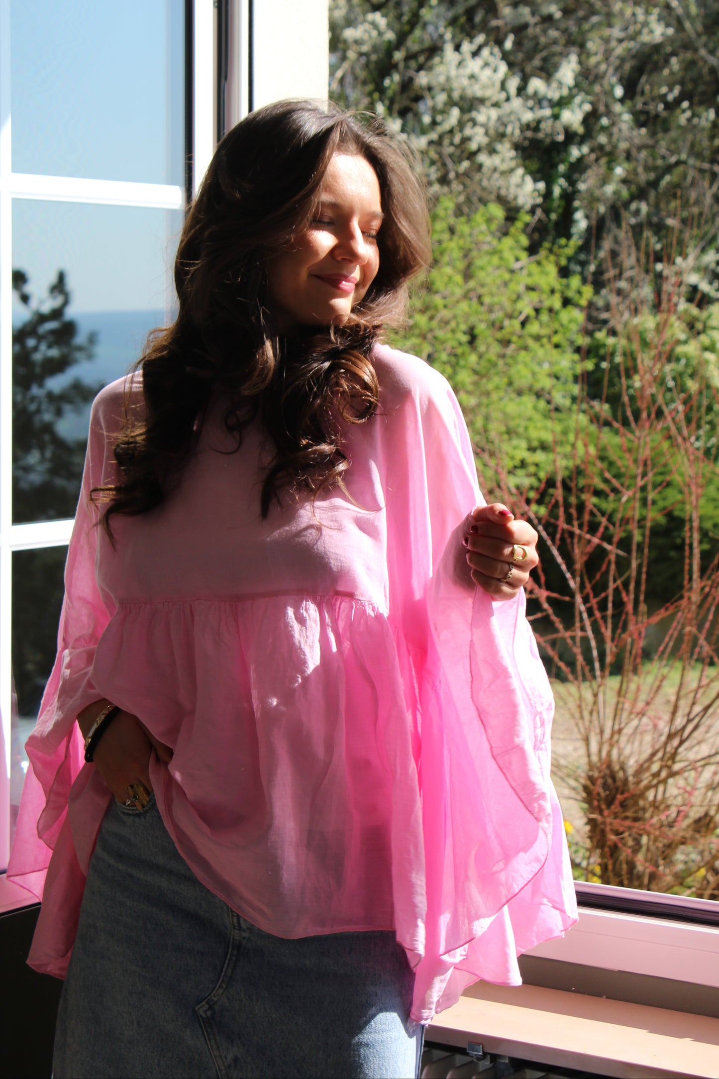 Blouse corail Isadora