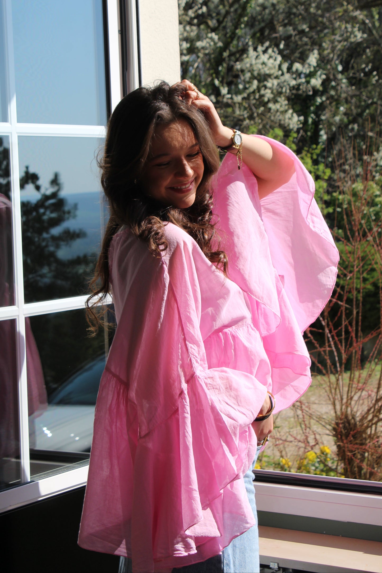 Blouse corail Isadora