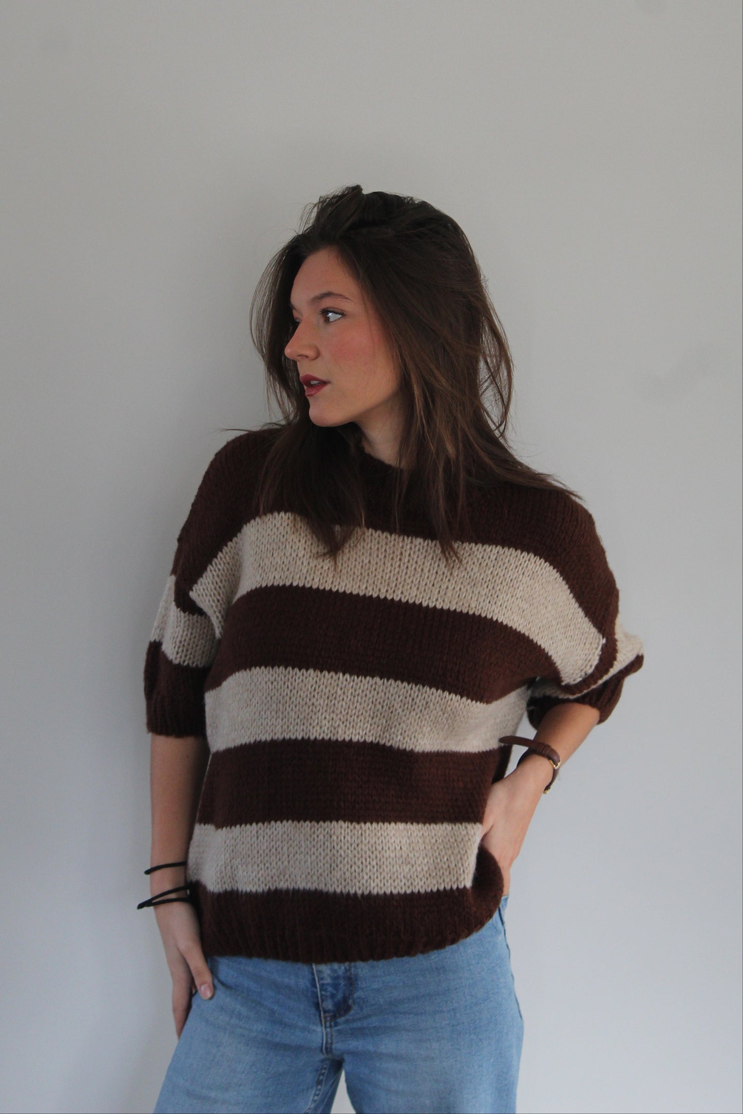 Pull marron Nanou