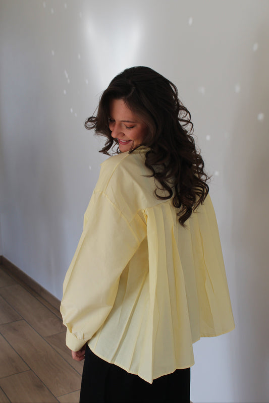 Chemise jaune clair Solène