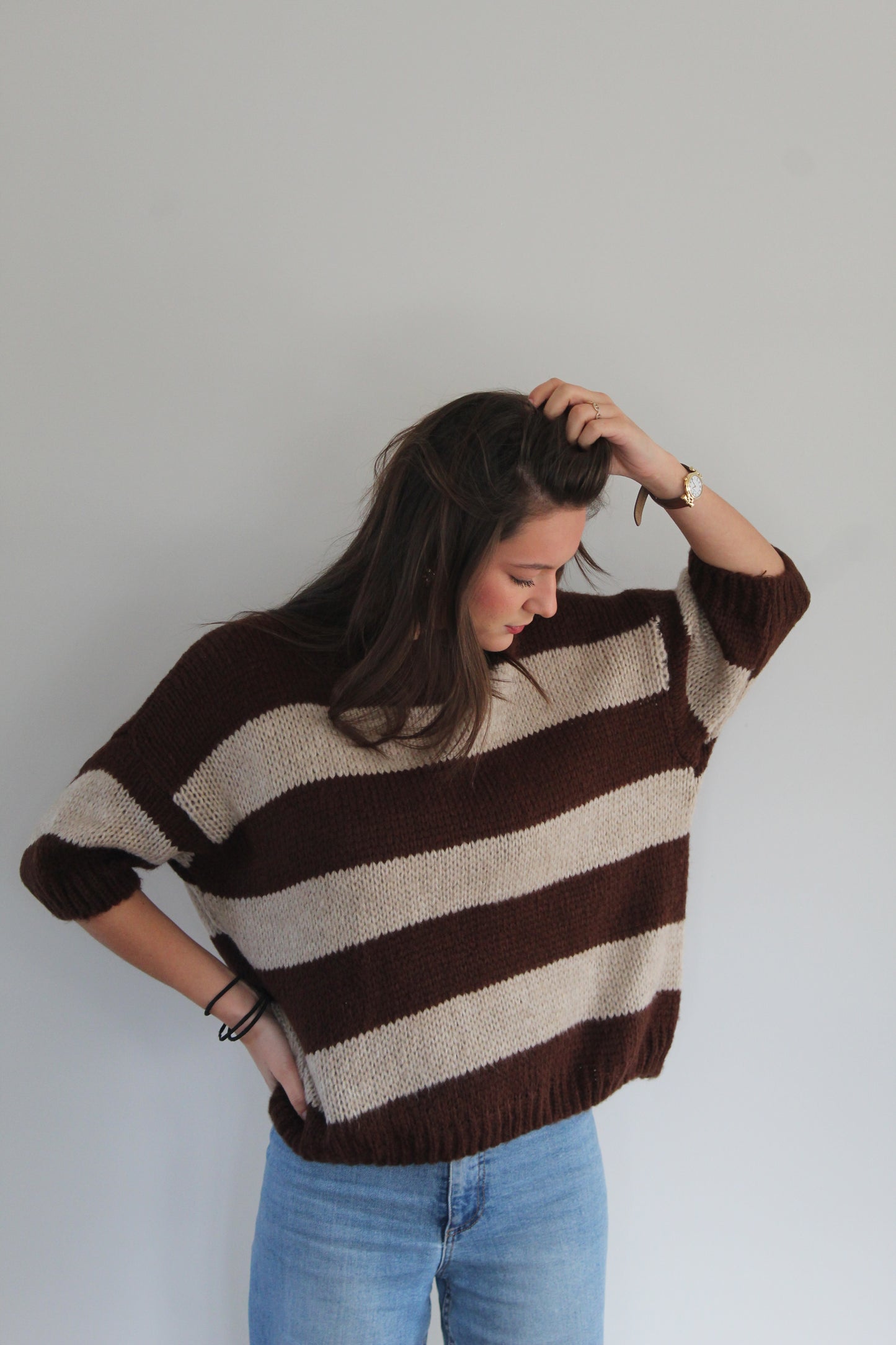Pull marron Nanou