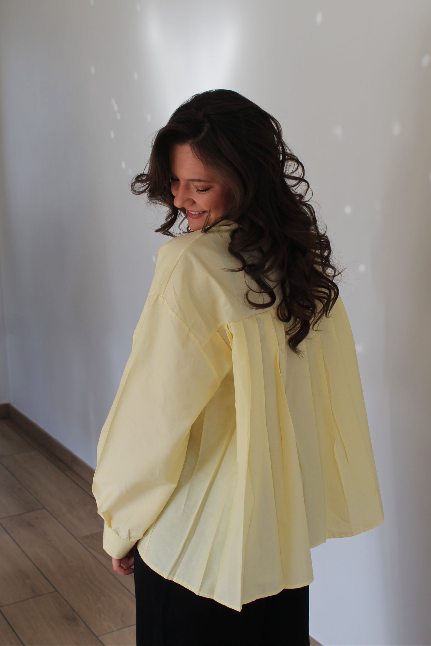 Chemise jaune clair Solène