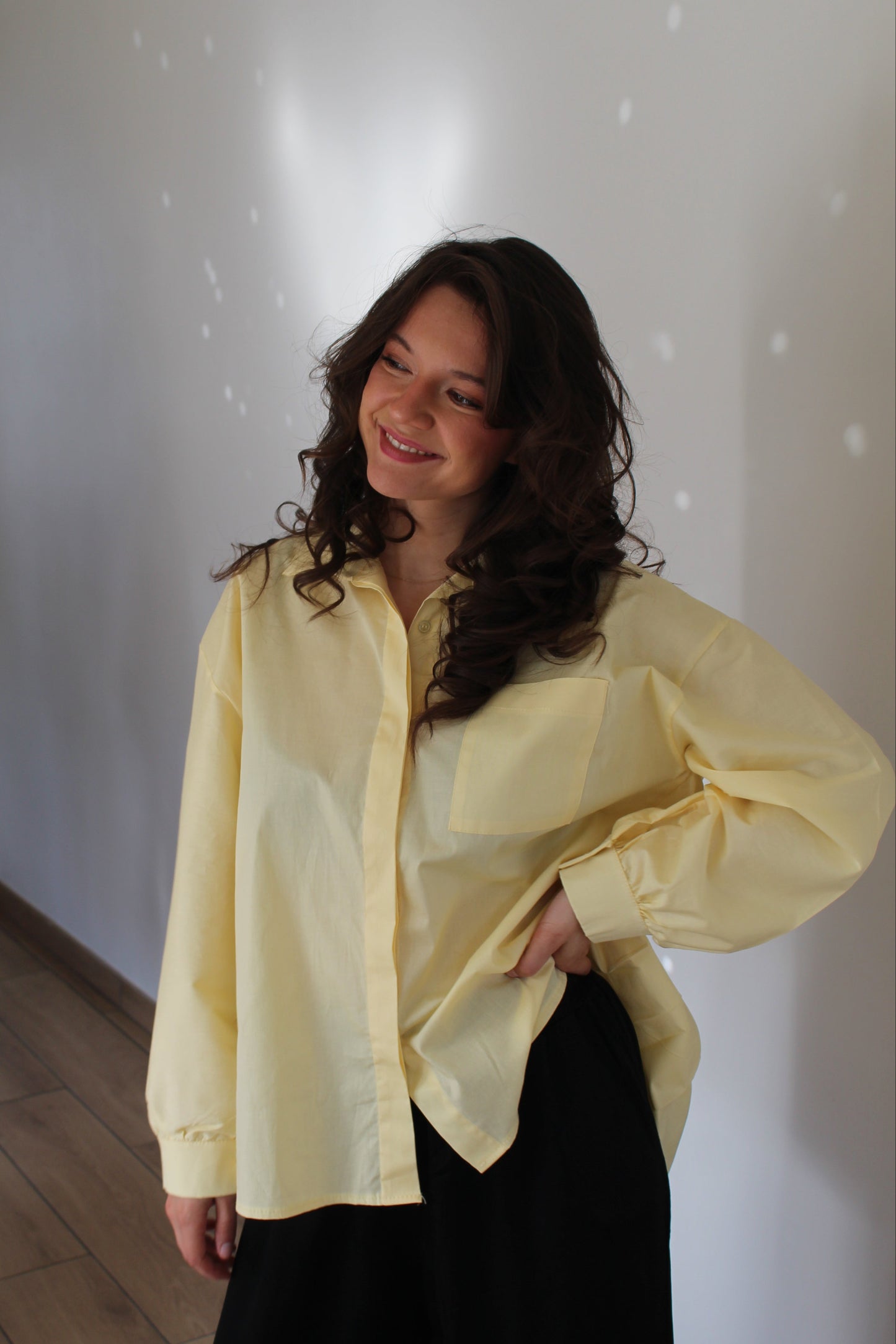 Chemise jaune clair Solène