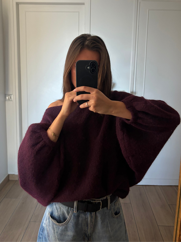 Pull bordeaux Vittoria ( Pré-order, expédition 02/11 )