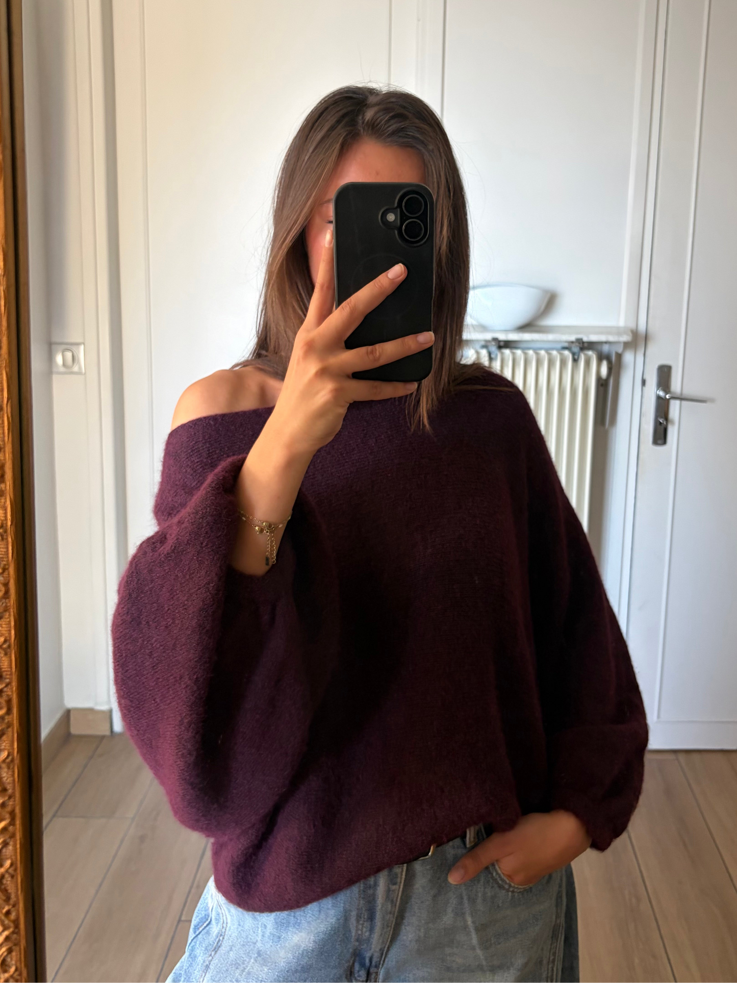 Pull bordeaux Vittoria ( Pré-order, expédition 02/11 )