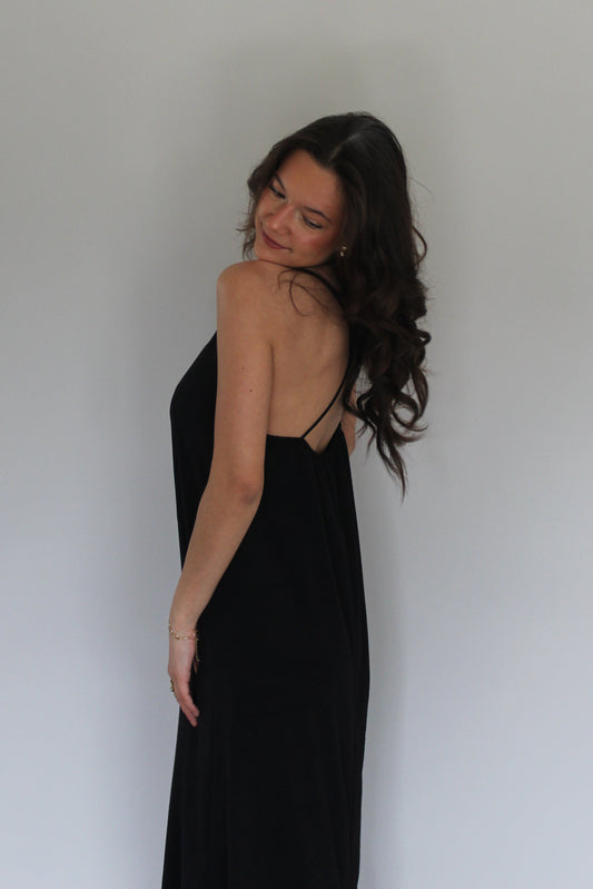 Lot robe noire et orange Tessa