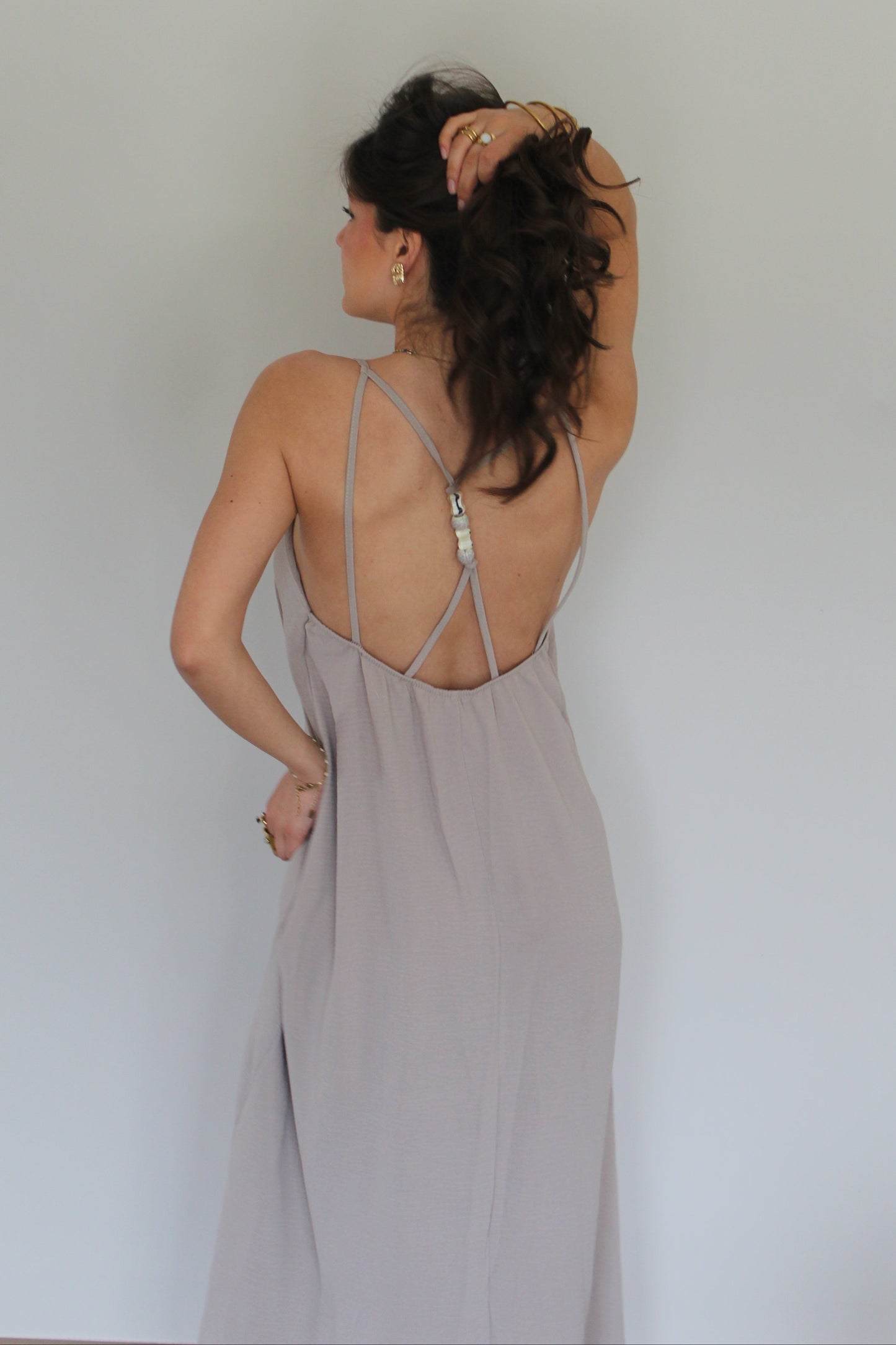 Robe taupe Lona