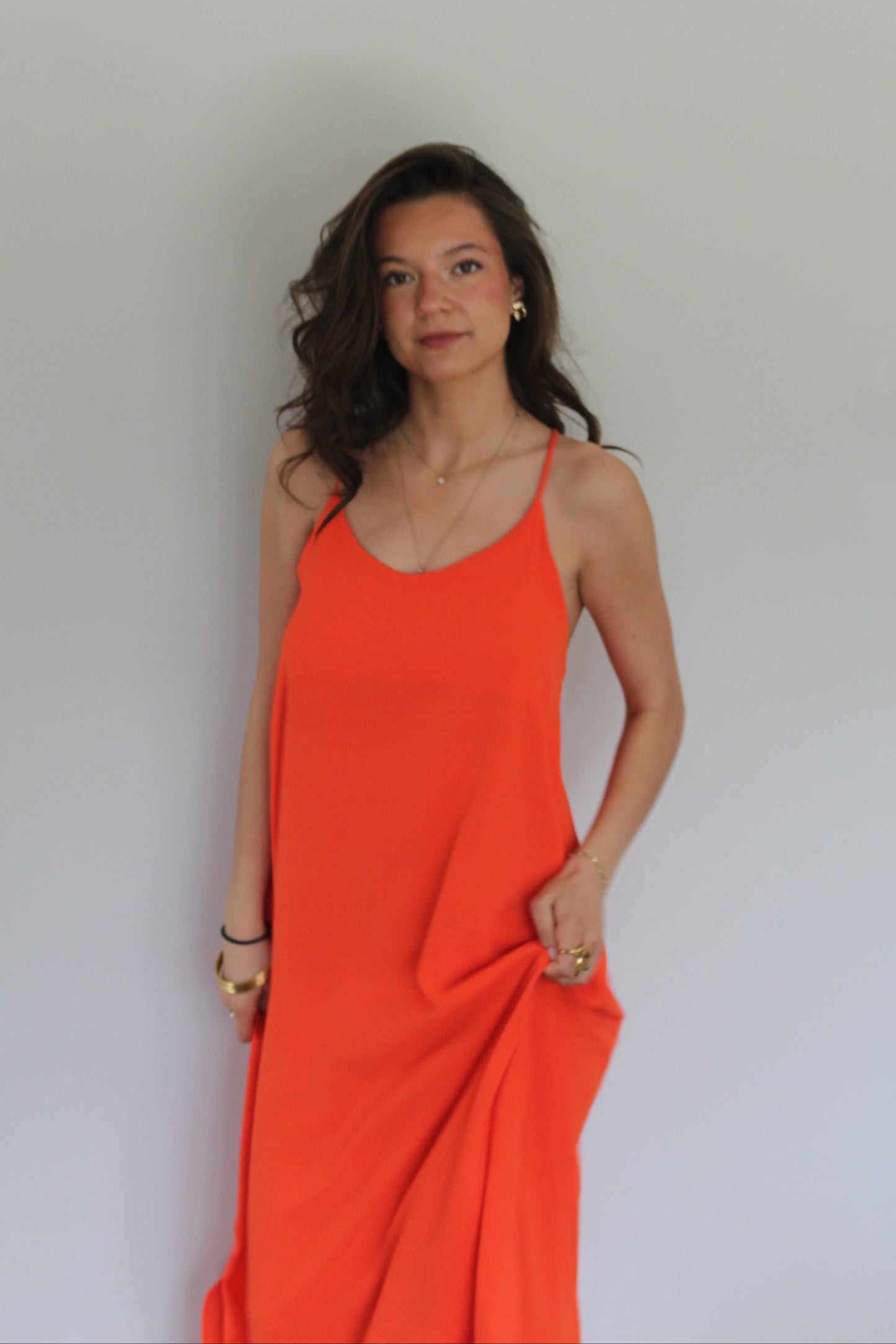 Robe orange Tessa