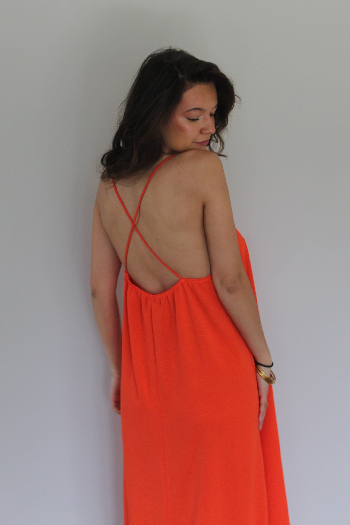 Robe orange Tessa
