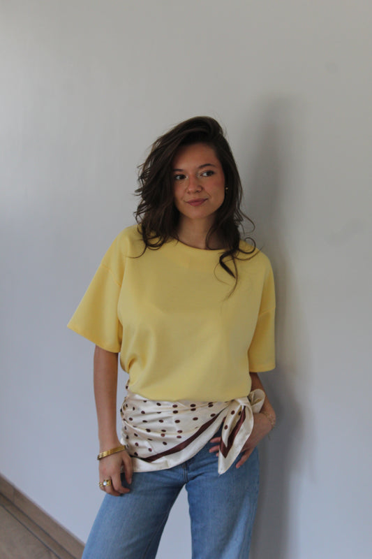 T-shirt Jaune Marguerite
