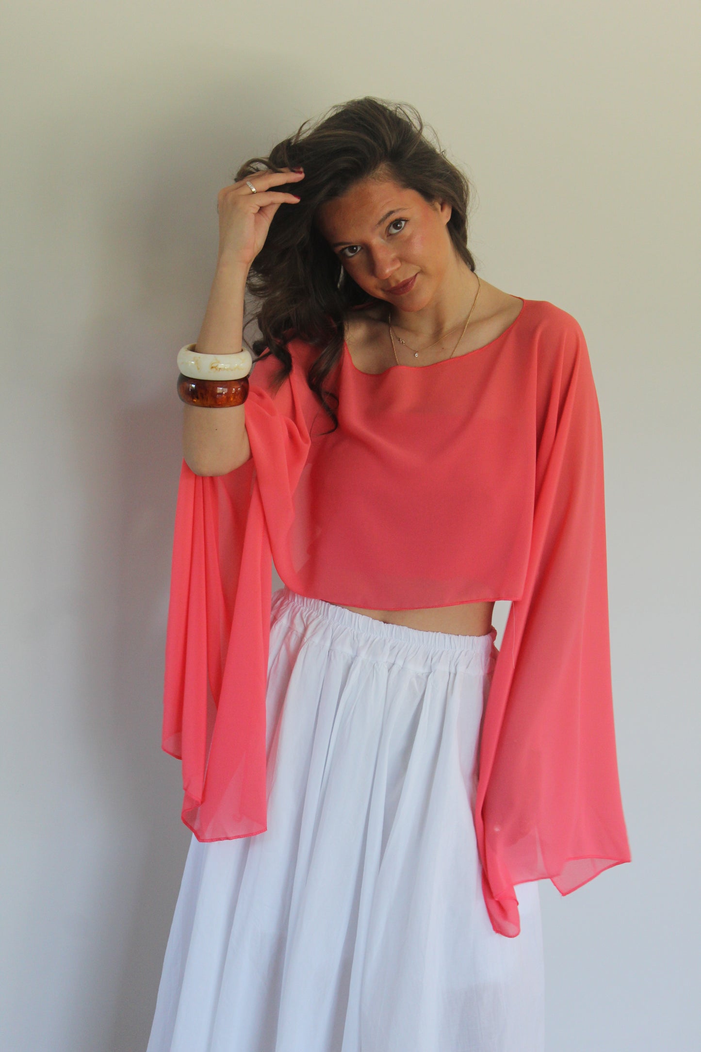 Blouse corail Elena