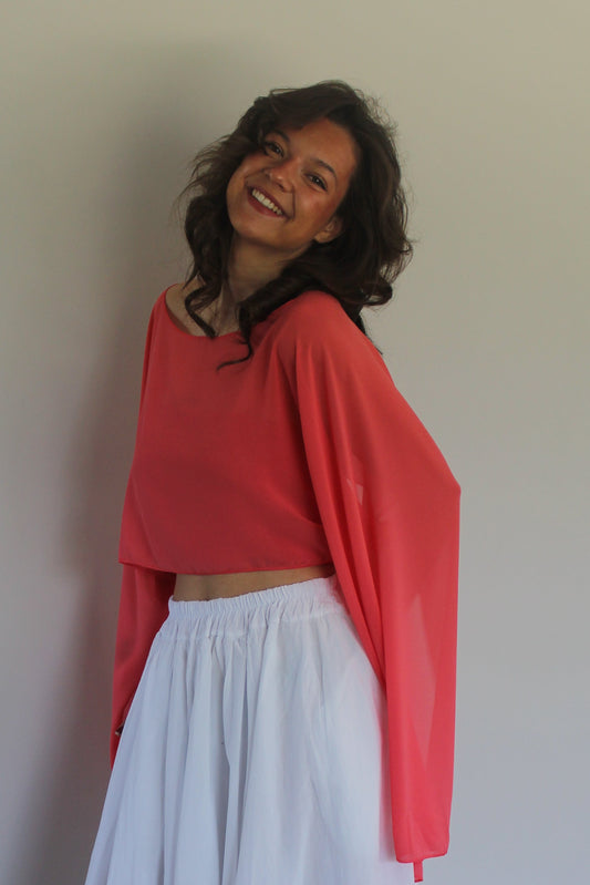 Blouse corail Elena