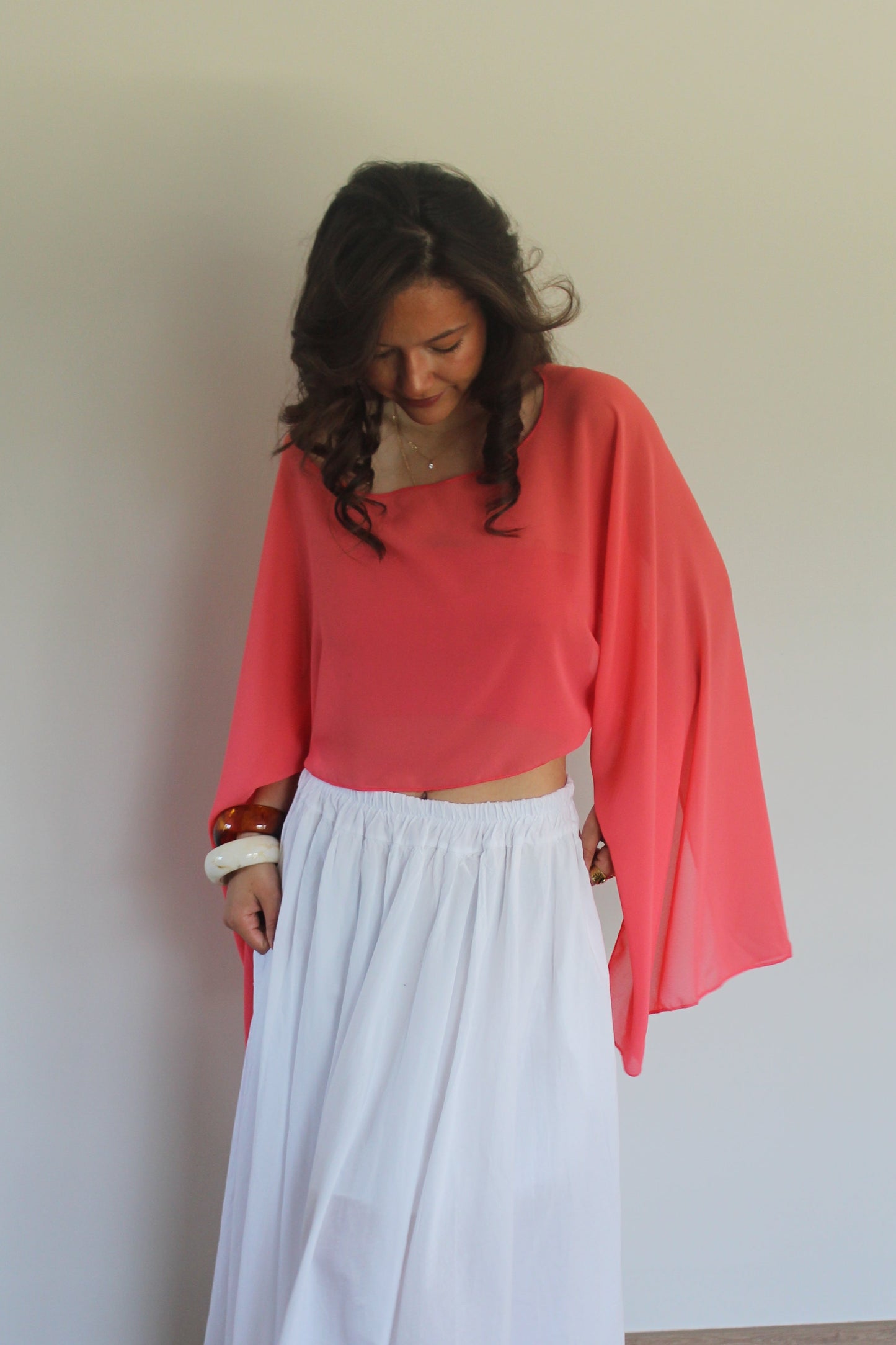 Blouse corail Elena