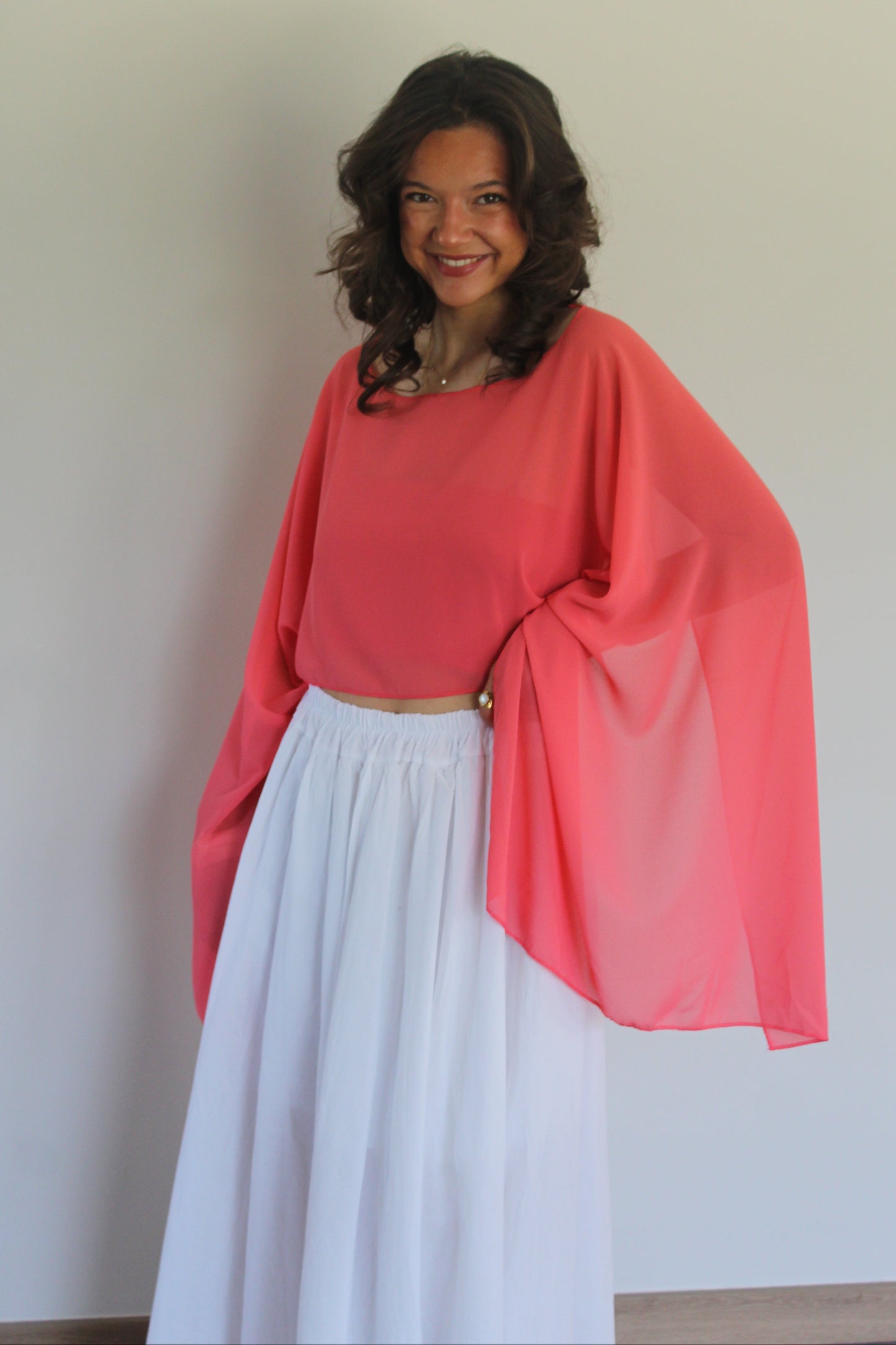 Blouse corail Elena