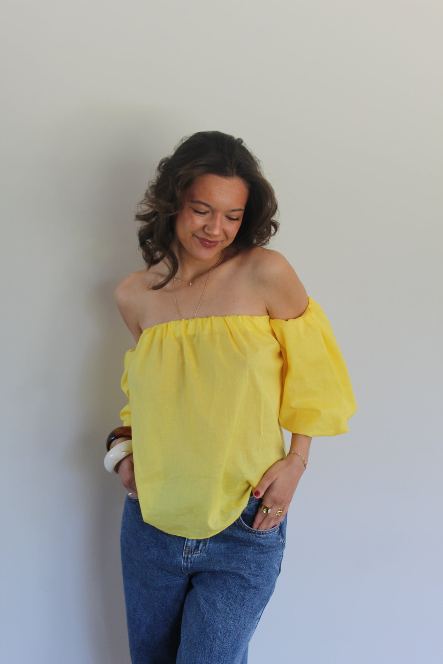 Blouse jaune Lili
